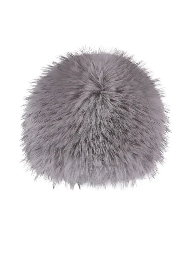 Шапка з хутром сіра(77118 Верита) - фото 1 - Miraton