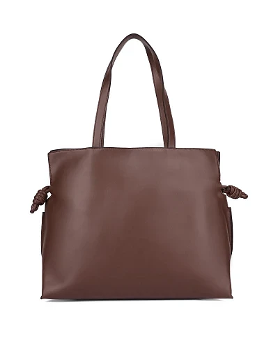 Женская сумка кожаная коричневая - фото 1 - Miraton