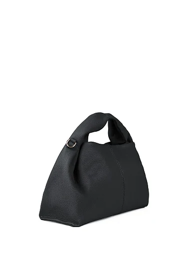 Жіноча сумка шкіряна чорна(8688-1) - фото 3 - Miraton