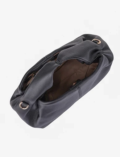 Жіноча сумка шкіряна чорна(8688-1) - фото 5 - Miraton