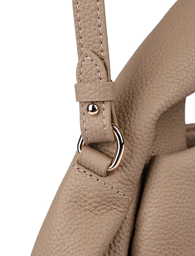 Жіноча сумка шкіряна бежева(8688-2) - фото 5 - Miraton