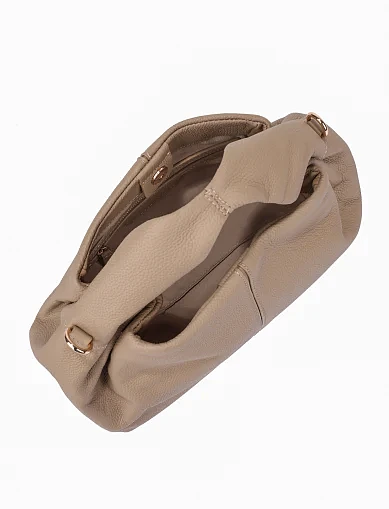 Жіноча сумка шкіряна бежева(8688-2) - фото 6 - Miraton