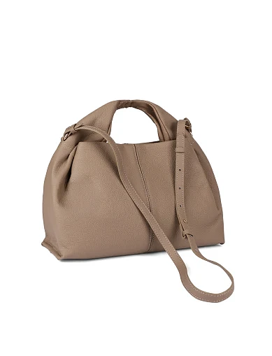 Жіноча сумка шкіряна бежева(8688-2) - фото 7 - Miraton