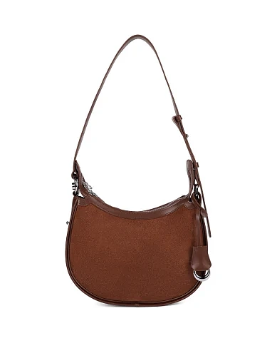 Женская сумка кожаная коричневая - фото 1 - Miraton