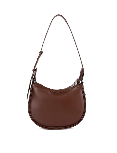 Женская сумка кожаная коричневая - фото 4 - Miraton