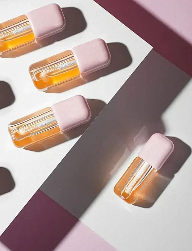 Бальзам для губ Hollyskin Peptide Lip Oil 002 Peach Bloom, 4ml - фото 3 - Miraton