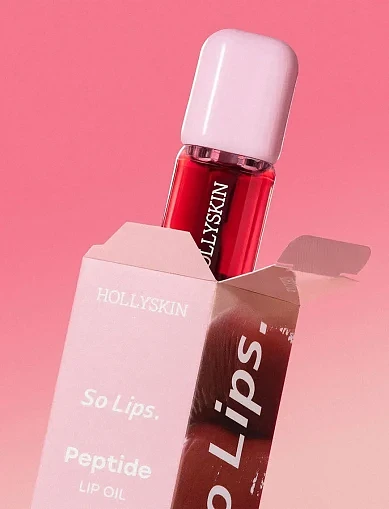Бальзам для губ Hollyskin Peptide Lip Oil 008 Cherry Toffee, 4 мл - фото 3 - Miraton
