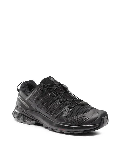 Мужские кроссовки Salomon XA PRO 3D V9 Black/PH из экокожи черные - фото 3 - Miraton