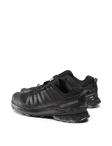 Мужские кроссовки Salomon XA PRO 3D V9 Black/PH из экокожи черные - фото 4 - Miraton