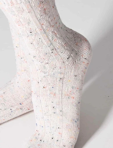 Носки женские шерстяные молочно-серые 2 шт. - фото 4 - Miraton