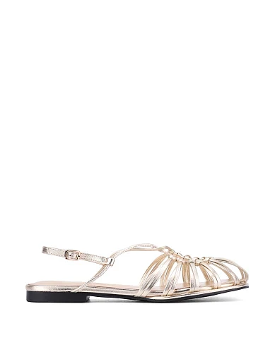 Женские сандалии из масляной кожи бордовые - фото 1 - Miraton