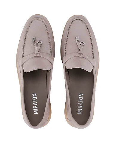 Женские слиперы велюровые бежевые - фото 2 - Miraton