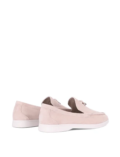 Женские слиперы велюровые бежевые - фото 4 - Miraton