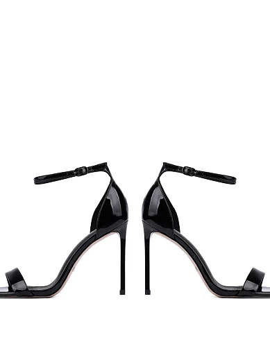 Жіночі босоніжки лакові чорні(ML560-1-1) - фото 2 - Miraton