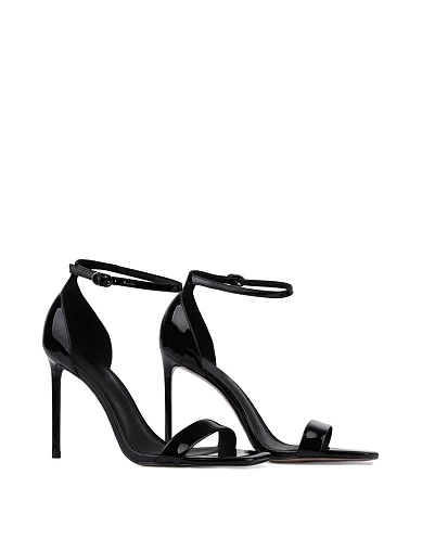 Жіночі босоніжки лакові чорні(ML560-1-1) - фото 3 - Miraton