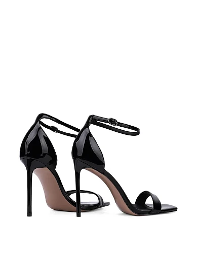 Жіночі босоніжки лакові чорні(ML560-1-1) - фото 4 - Miraton