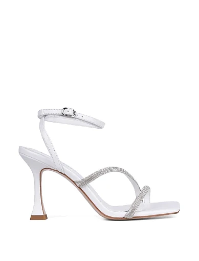 Жіночі босоніжки шкіряні білі(ML638-2-2) - фото 1 - Miraton