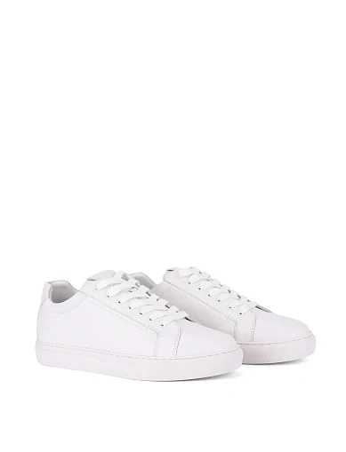 Жіночі кеди шкіряні білі(201-8927-22) - фото 3 - Miraton