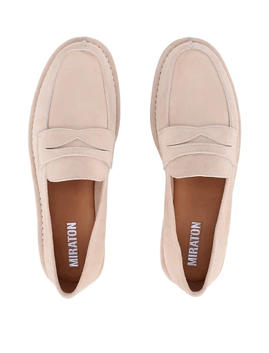 Жіночі сліпери велюрові бежеві(202-24104-1-4) - фото 6 - Miraton