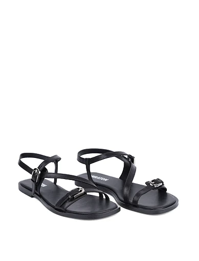 Жіночі шкіряні сандалі чорні(203-24111-53) - фото 3 - Miraton