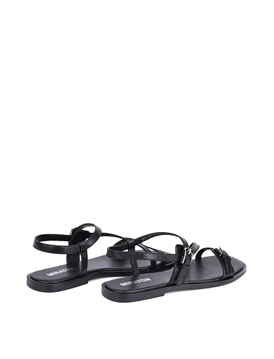 Жіночі шкіряні сандалі чорні(203-24111-53) - фото 4 - Miraton