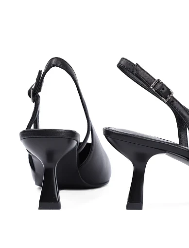 Жіночі туфлі шкіряні чорні(203-3102-606-1) - фото 2 - Miraton