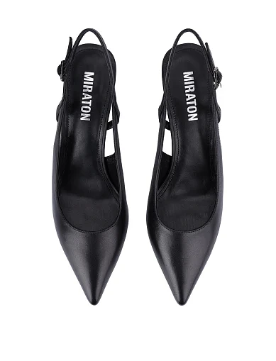 Жіночі туфлі шкіряні чорні(203-3102-606-1) - фото 6 - Miraton