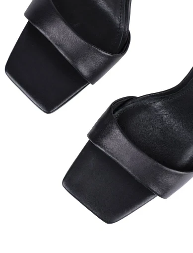 Жіночі босоніжки шкіряні чорні(L2332A-1) - фото 5 - Miraton