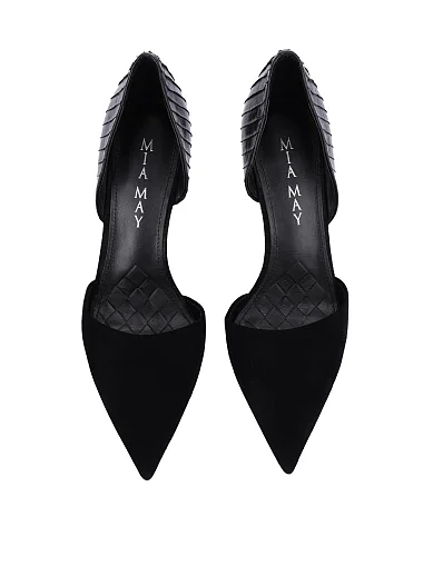 Женские туфли кожаные черные - фото 2 - Miraton