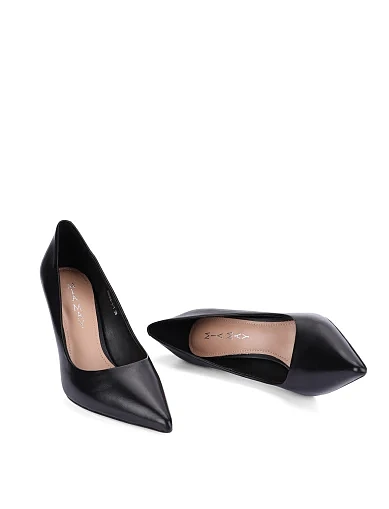 Жіночі туфлі шкіряні чорні(HS2466-1-1) - фото 5 - Miraton