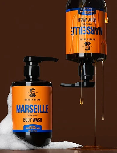 Парфумований гель для душу Barber Blend Marseille для чоловіків, 500 мл - фото 2 - Miraton