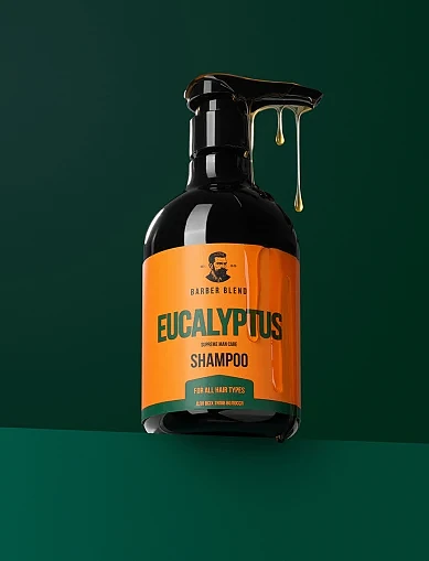 Шампунь для всіх типів волосся Barber Blend Eucalyptus, 500 мл(Шампунь для всіх типів волосся Eucalyptus, 500 мл) - фото 2 - Miraton