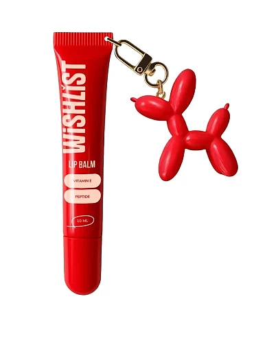 Бальзам-блеск для губ Velvet Coral WiSHLiST Lip Gloss Balsam, 10 мл + Игрушка-брелок - фото 1 - Miraton