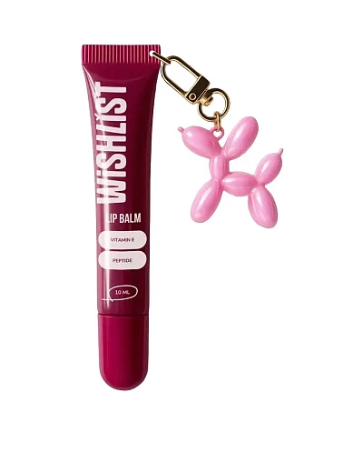Бальзам-блеск для губ Ruby Nectar WiSHLiST Lip Gloss Balsam, 10 мл + Игрушка-брелок - фото 1 - Miraton