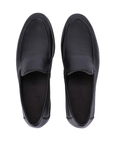 Мужские туфли кожаные черные - фото 4 - Miraton