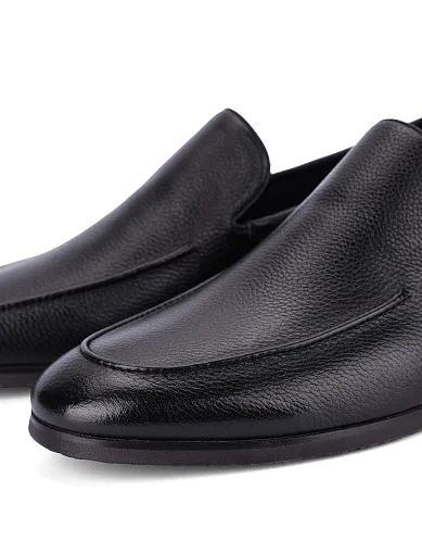 Мужские туфли кожаные черные - фото 5 - Miraton