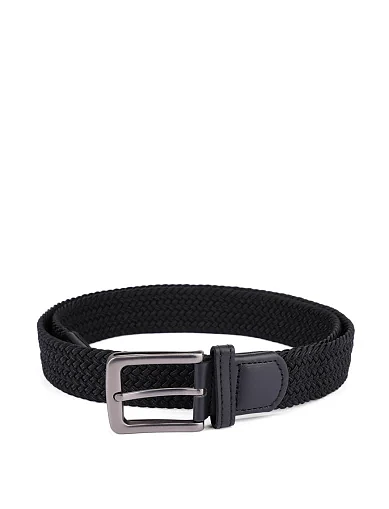Ремень текстильный черный - фото 1 - Miraton