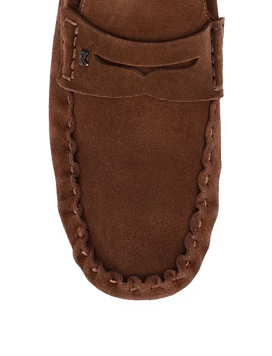 Чоловічі мокасини замшеві коричневі (5052D-111B-760) - фото 5 - Miraton