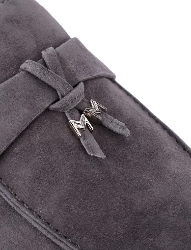 Мужские туфли замшевые серые - фото 6 - Miraton