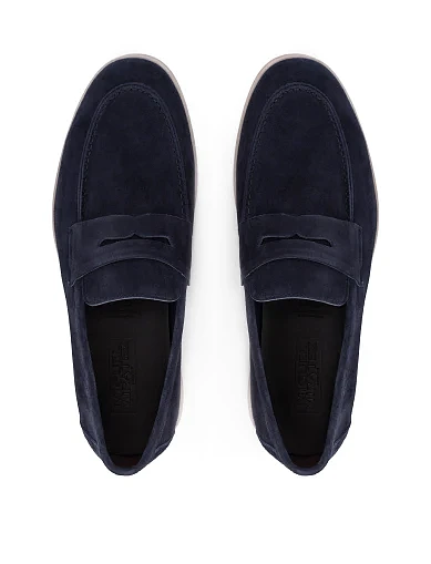 Чоловічі туфлі замшеві сині (5092D-903B-29) - фото 4 - Miraton