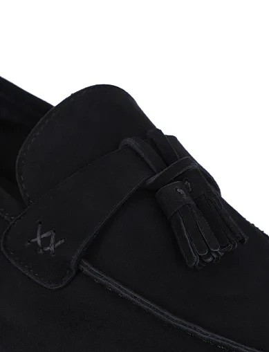 Чоловічі туфлі замшеві чорні (9361D-137B-18) - фото 5 - Miraton