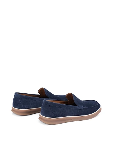 Чоловічі туфлі замшеві сині (6D18-1-E40) - фото 3 - Miraton