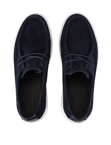 Чоловічі туфлі замшеві сині (M171AB-018-X35/A09) - фото 4 - Miraton