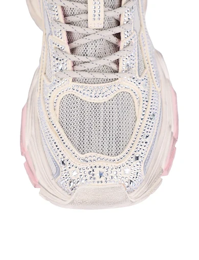 Жіночі кросівки зі штучної шкіри білі(XH2024-17-18M) - фото 5 - Miraton