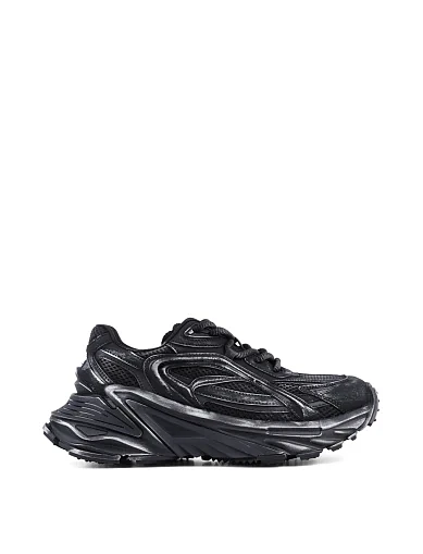 Жіночі кросівки зі штучної шкіри чорні(XH530-6M) - фото 1 - Miraton