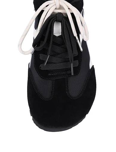 Жіночі велюрові кросівки чорні(XH889-1W) - фото 5 - Miraton