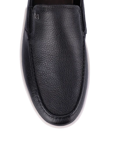 Мужские туфли кожаные черные - фото 5 - Miraton