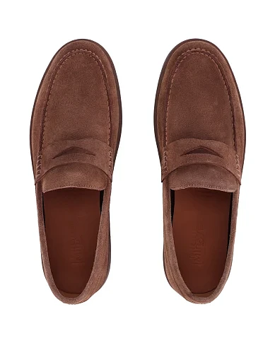 Чоловічі туфлі замшеві бежеві (BA33-68) - фото 4 - Miraton