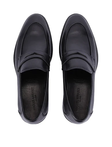 Мужские туфли кожаные черные - фото 4 - Miraton