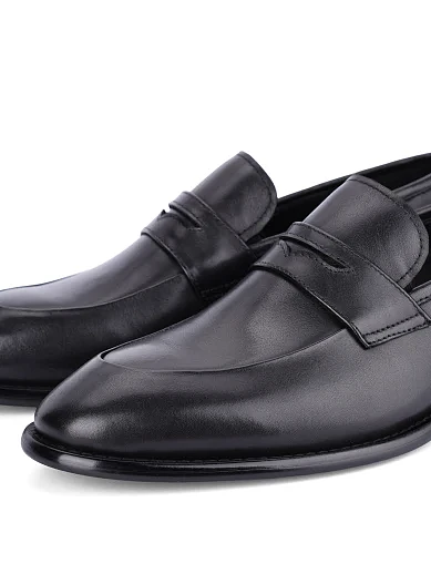 Мужские туфли кожаные черные - фото 5 - Miraton